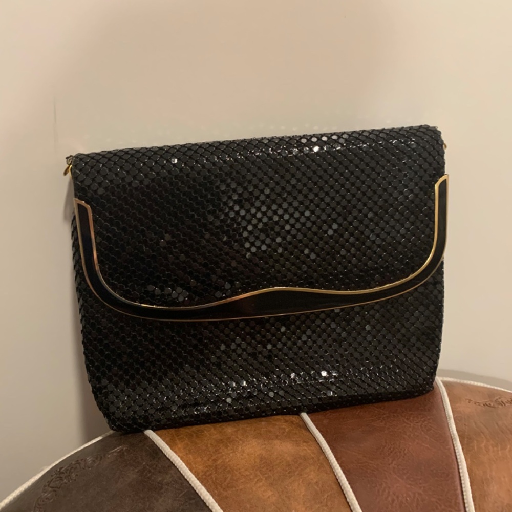 Vintage Clutch Shoulder Purse Chainmail Mesh